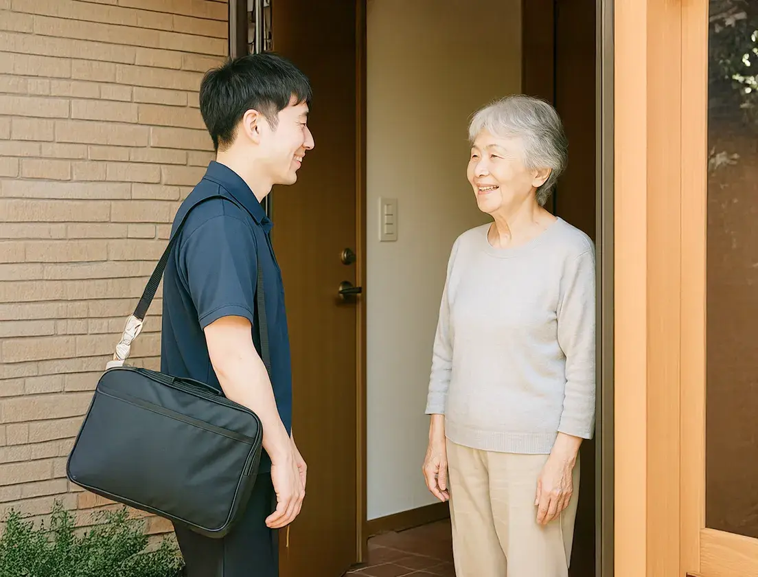 訪問の様子